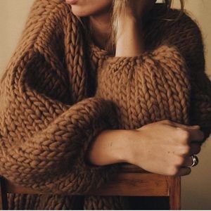 Hendrik.Lou Wool Cropped Sweater 🤎